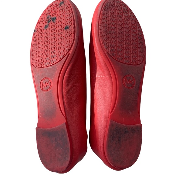 Michael Kors red ballerina flats size 7,5 US - Picture 5 of 6